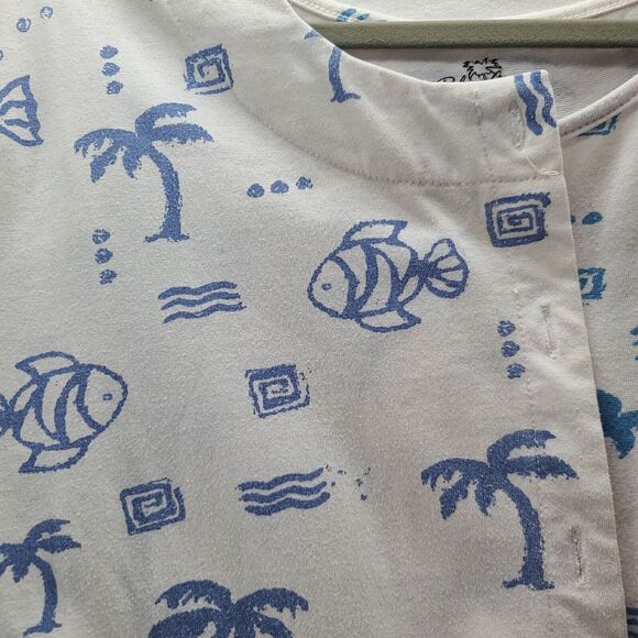 Palm Grove Womens Set Multi-Color Size 2X Cotton/Polyester Blend Jacket & Tank - Picture 10 of 12